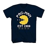 Pac-Man Camiseta oficial de Pacman para videojuegos, diseño de Namco Atari,...